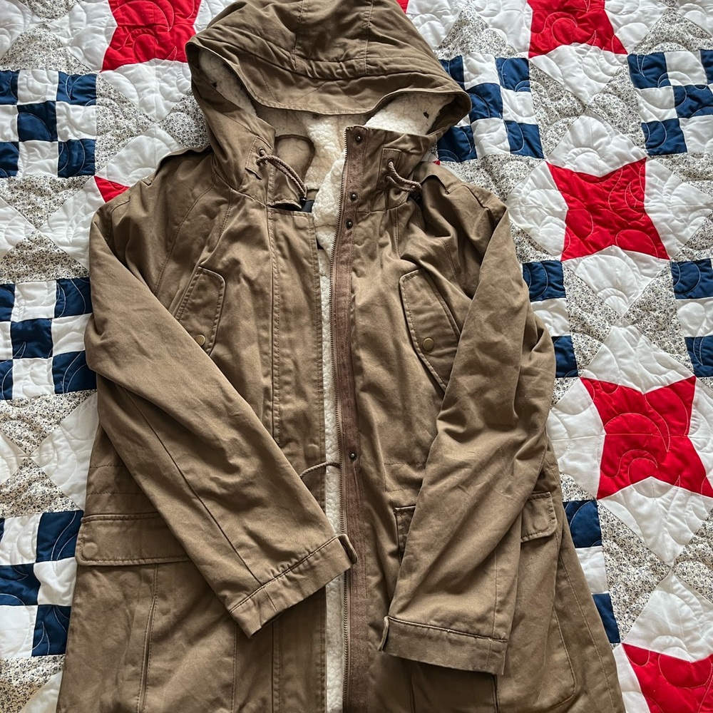 Brown Hooded Jacket
